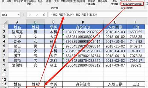 indirect函数的用法_excel中indirect函数